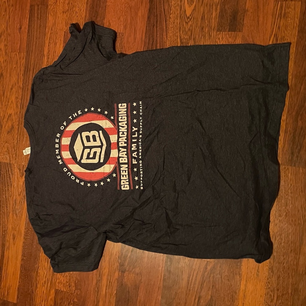 green bay packaging shirt shirt sleeve gray